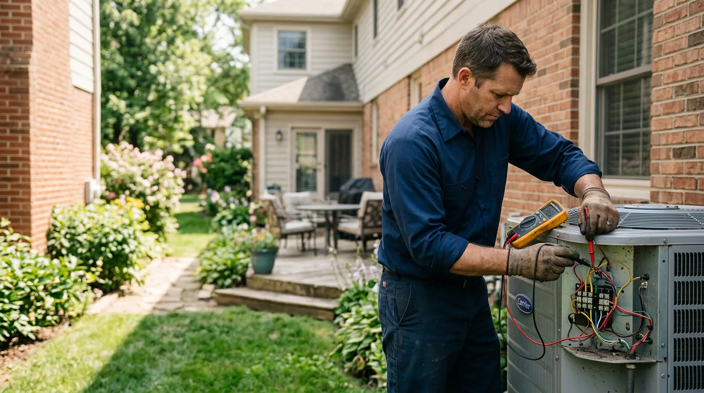 HVAC technician working near King Ferry, NY